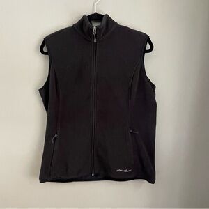 Black Eddie Bauer Fleece Vest - L
